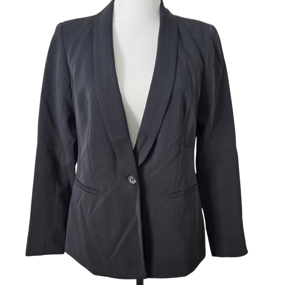 Trina Turk Blazer Alexa 2 Jacket Size 8 Black Single Button Career NEW $352